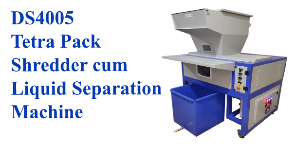 tetra pack shredder liquid separation